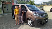 Familie Bracher Aebi aus Bannwil mit ihrem Citroën Spacetourer